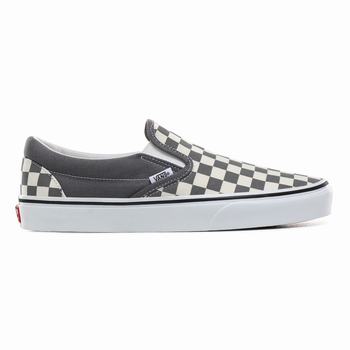 Damske Slip On Tenisky Vans Checkerboard Classic Biele VA34UKPAB